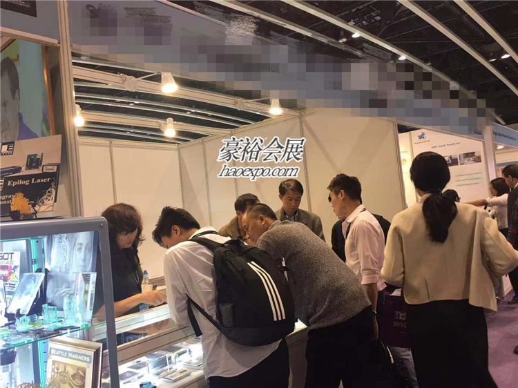豪裕会展在香港珠宝展现场